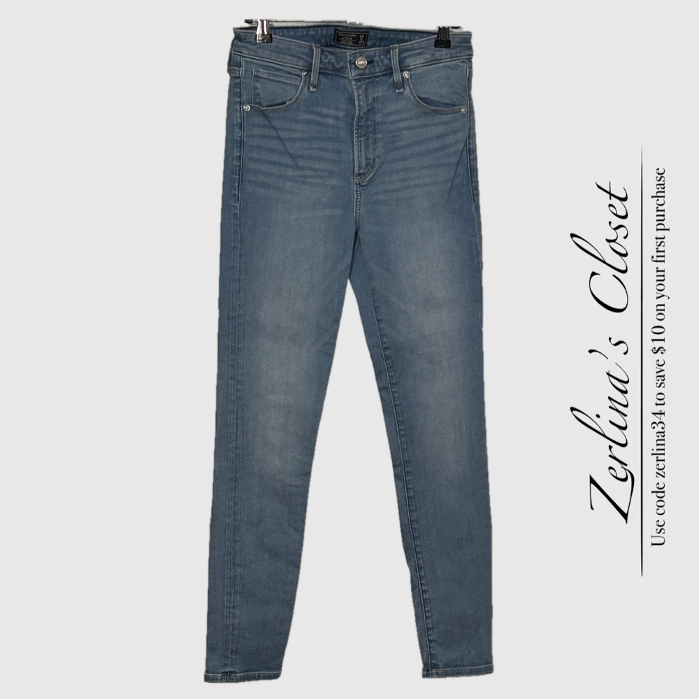 Abercrombie High Rise Jeans Medium Wash 26